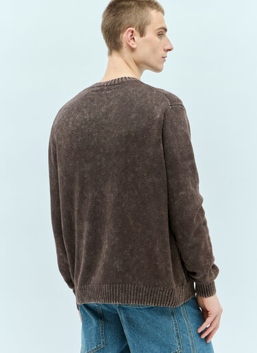 Acid-Washed Knit Sweater Acne Studios Acid-Washed Knit Sweater Brown acn0155018