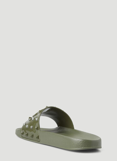 Valentino VLogo 标志性夏季拖鞋 绿 val0147027