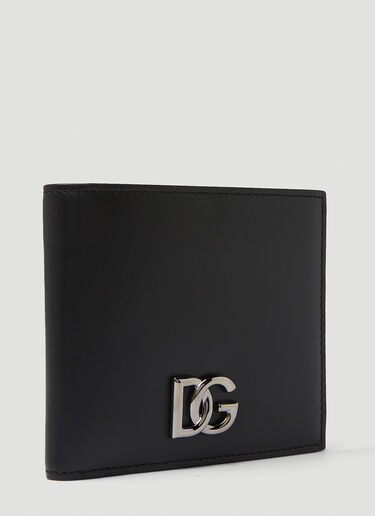 Dolce & Gabbana 徽标铭牌双折钱包 黑 dol0149037