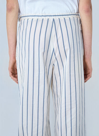 Moncler Striped Trousers White mon0264015