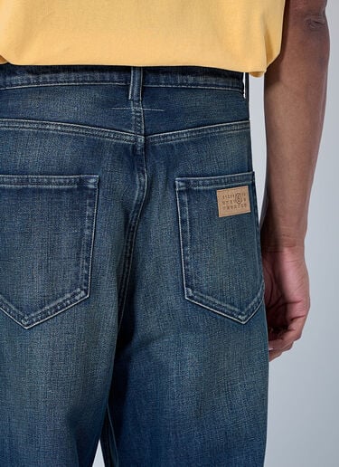 MM6 Maison Margiela Wide-Leg Denim Trousers Blue mmm0163019