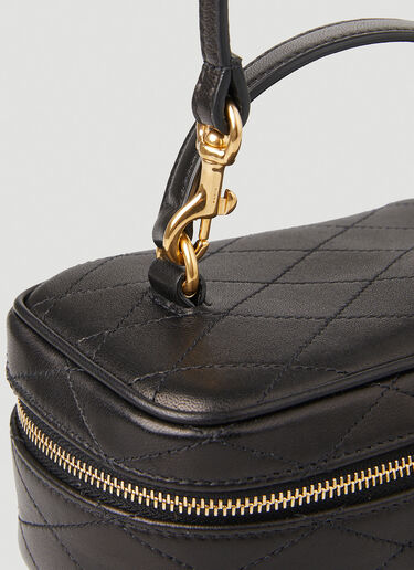 Saint Laurent Quilted Vanity Mini Shoulder Bag Black sla0247206