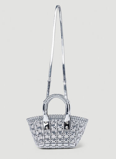 Bistro XS Basket Tote Bag Balenciaga Bistro XS Basket Tote Bag Silver bal0252019