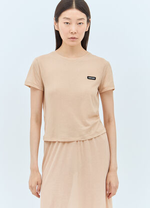 Balenciaga Logo Patch T-Shirt Grey bal0260012