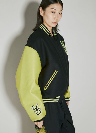 Y-3 Letterman Bomber Jacket Black yyy0354010