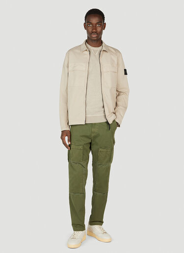 Stone Island Compass Patch Overshirt Beige sto0152031