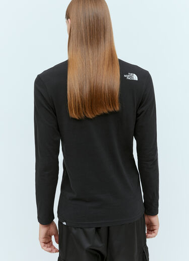 The North Face Logo Print Long Sleeve T-Shirt Black tnf0154004