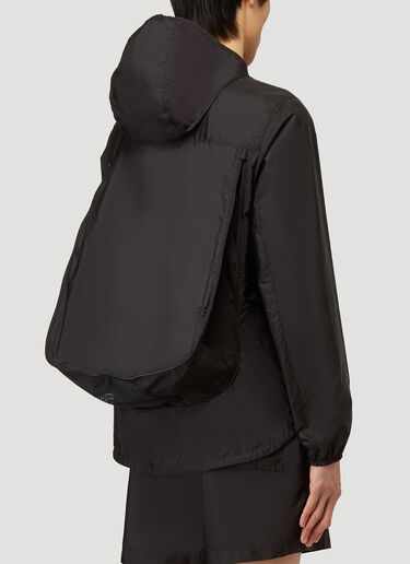Prada Nylon Zip-Up Jacket Black pra0139009