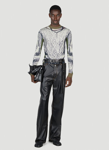 Trompe L'Oeil Cable Knit Top Y/Project x Jean Paul Gaultier Trompe L'Oeil Cable Knit Top Khaki ypg0152004
