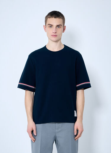 Thom Browne コットン ラグビー セーター  ネイビー thb0159005