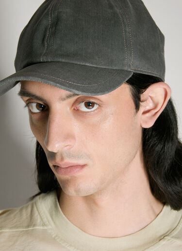 Rick Owens DRKSHDW Denim Baseball Cap Grey drk0156026