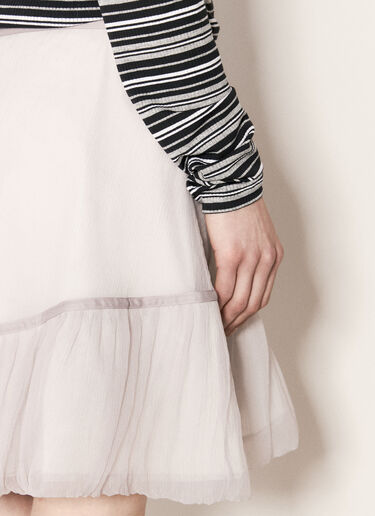 Kiko Kostadinov Diagonal Gathered Skirt Grey kko0256007