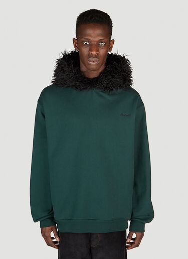 Marni 毛皮连帽运动衫 绿色 mni0153004