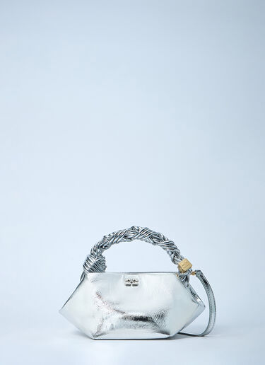 GANNI Mini Bou Handbag Silver gan0261046