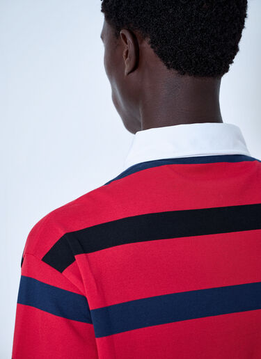 LN-CC® - Prada: Short-Sleeved Cotton Polo Shirt - Red Prada Short-Sleeved Cotton Polo Shirt Red pra0164024