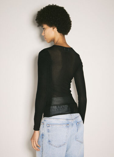 Jean Paul Gaultier 모핑 핀스트라이프 탑 블랙 jpg0258035