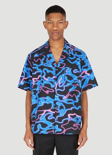 Valentino Neon Universe Camo Shirt Black val0147002