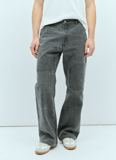 Acne Studios パッチ キャンバスパンツ グレー acn0155009