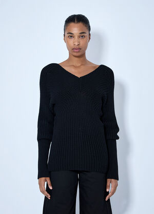 Lemaire Off Shoulder Jumper Black lem0266016