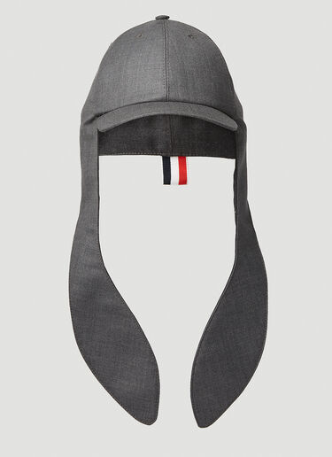 Thom Browne Tie Up 6 拼接棒球帽 深灰色 thb0151047