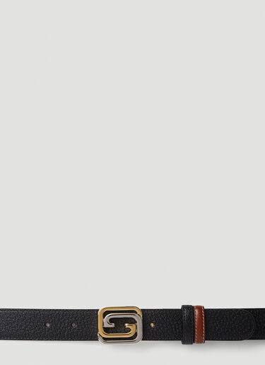 Squared Interlocking G Belt Gucci Squared Interlocking G Belt Black guc0151100