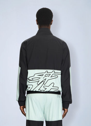 LN-CC® - Off-White: Marker Nylon Relaxed Tracktop - Black Off-White Marker Nylon Relaxed Tracktop Black ofw0164112