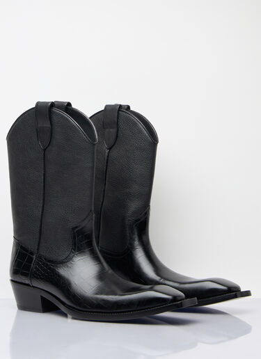 Martine Rose 牛仔靴  黑色 mtr0158020