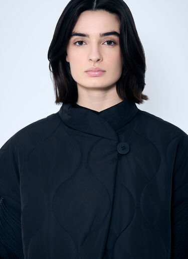 Pleats Please Issey Miyake Quilted Vest Black plp0259006