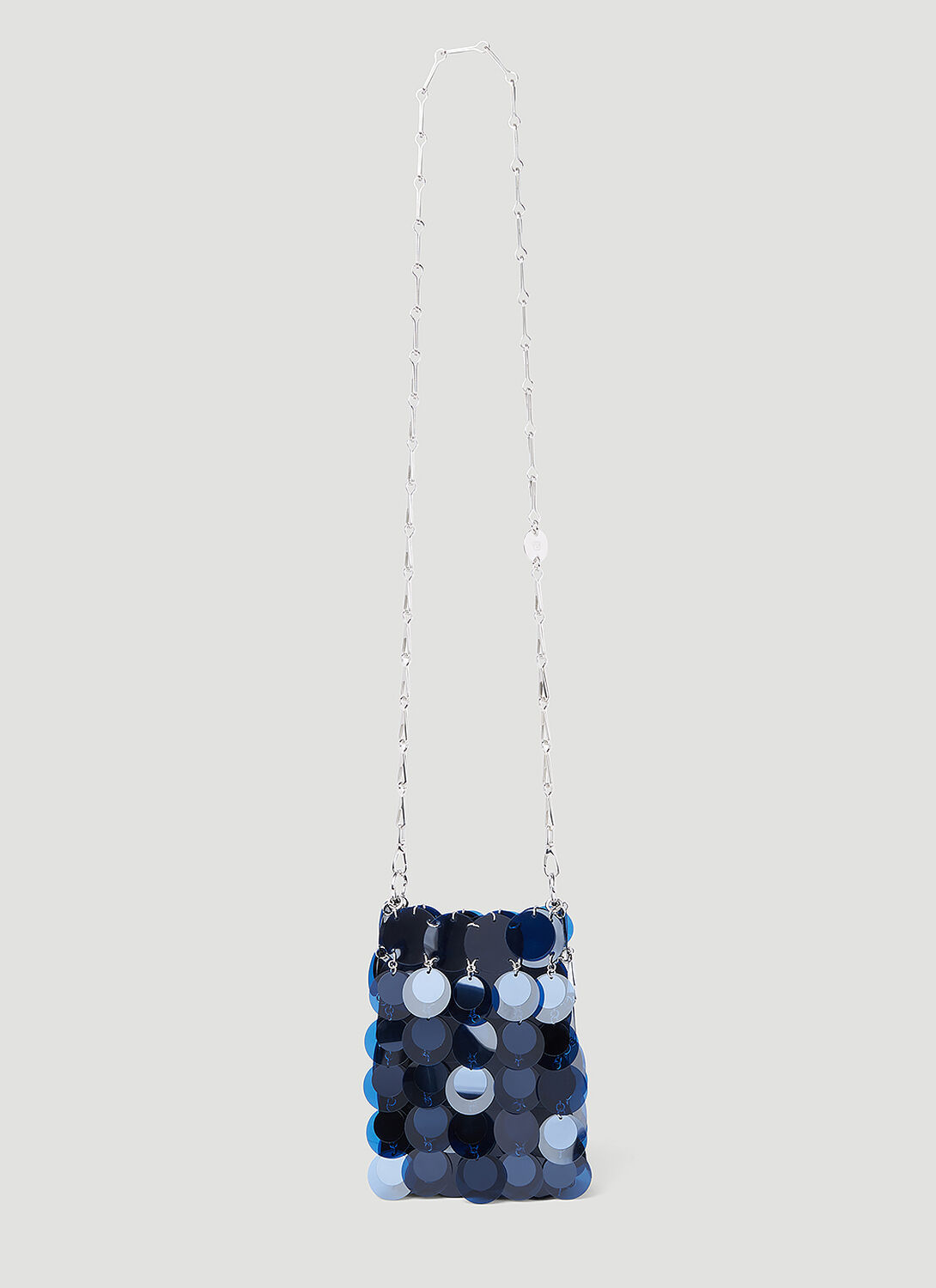 Paco Rabanne Sparkle Mini Shoulder Bag In Blue