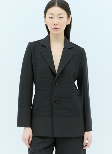 Issey Miyake Pleated Blazer Black ism0255011