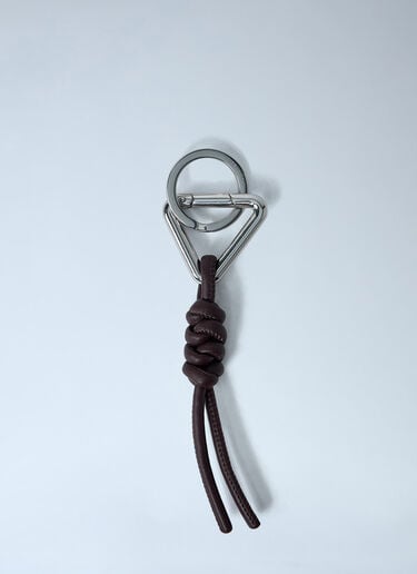 Bottega Veneta Triangle Keyring Burgundy bov0163006