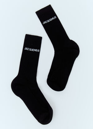Gallery Dept. Les Chaussettes Logo Socks White gdp0160027