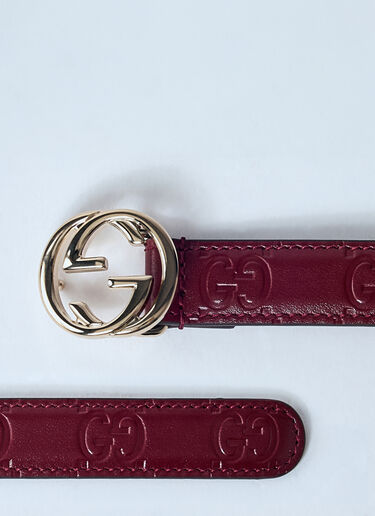 Gucci Interlocking G Belt Red guc0259104