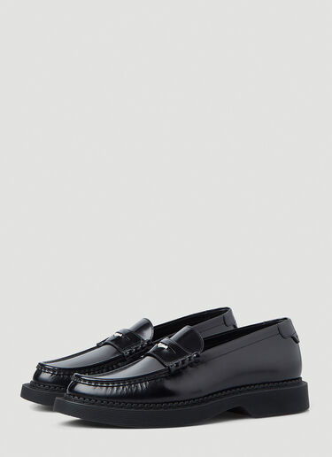 Saint Laurent Anthony Penny Loafers Black sla0145028