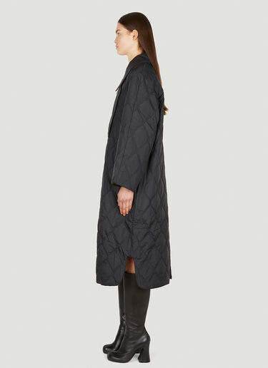 GANNI Quilted Coat Black gan0250060