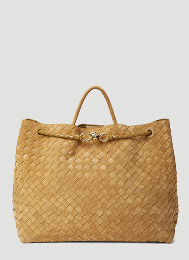 라지 안디아모 핸드백 Bottega Veneta 라지 안디아모 핸드백 브라운 bov0255097