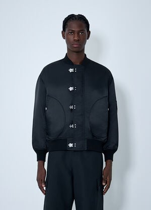 Comme des Garçons Homme Satin Bomber Jacket Black cdh0162002