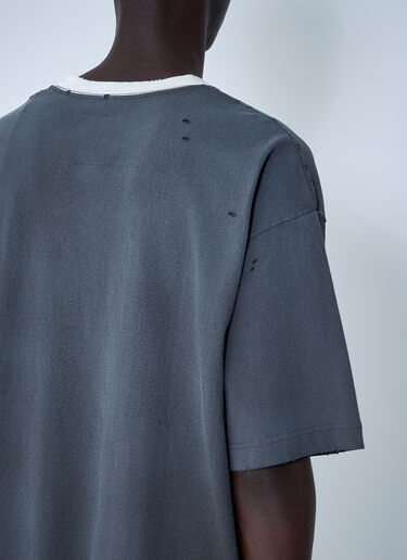 徽标图案 T 恤 Maison Mihara Yasuhiro 徽标图案 T 恤 黑色 mmy0160013