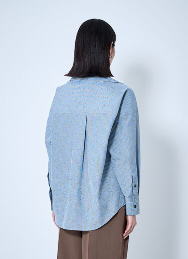 Bottega Veneta Striped Shirt Blue bov0260002