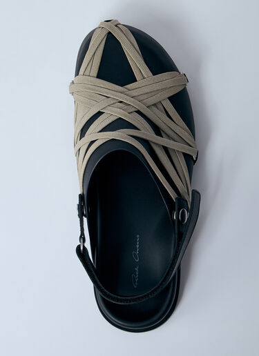 Rick Owens 메가레이스 뮬  블랙 ric0159036