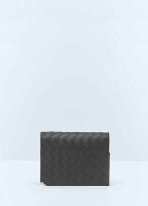 Bottega Veneta Intrecciato Piccolo Flap Cardholder Black bov0157016