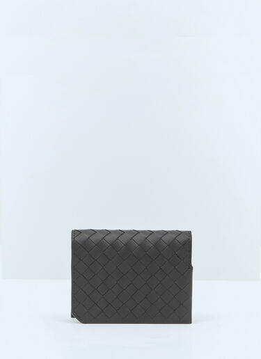 Bottega Veneta Intrecciato Piccolo 翻盖卡夹 黑色 bov0157016