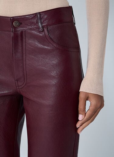 Flared Leather Pants Chloé Flared Leather Pants Red chl0262008