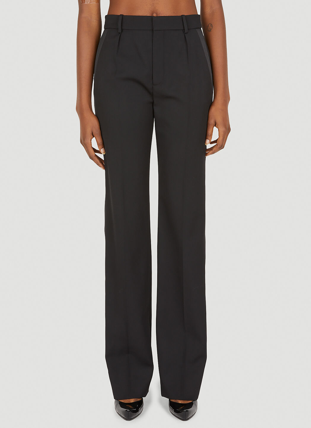 Saint Laurent Tuxedo Pants in Black LN CC