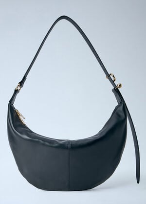 Sportmax Nappa Leather Hobo Shoulder Bag Black spx0264052