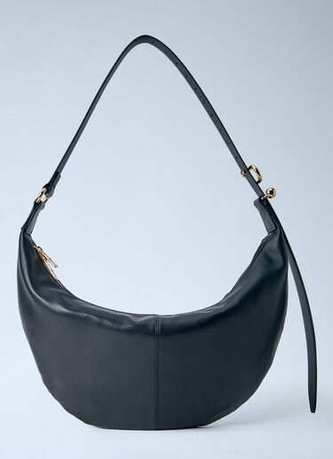 Sportmax Nappa Leather Hobo Shoulder Bag Black spx0264052