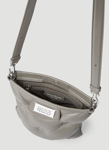Maison Margiela Glam Slam Flat Messenger Shoulder Bag Grey mla0149016