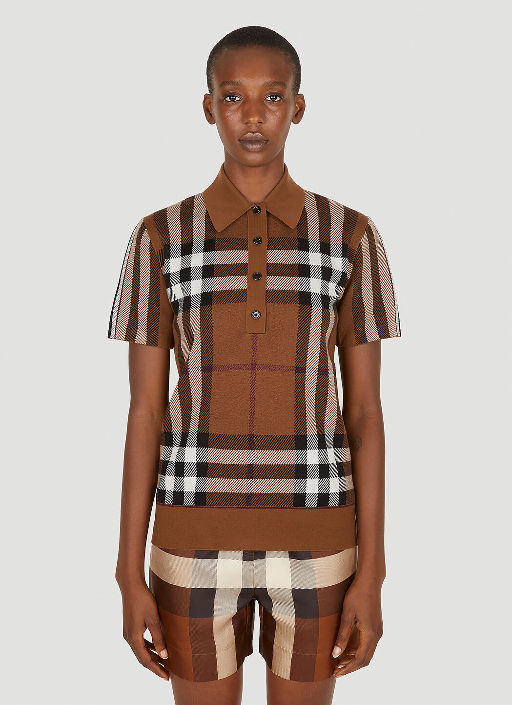 Burberry polo womens on sale brown