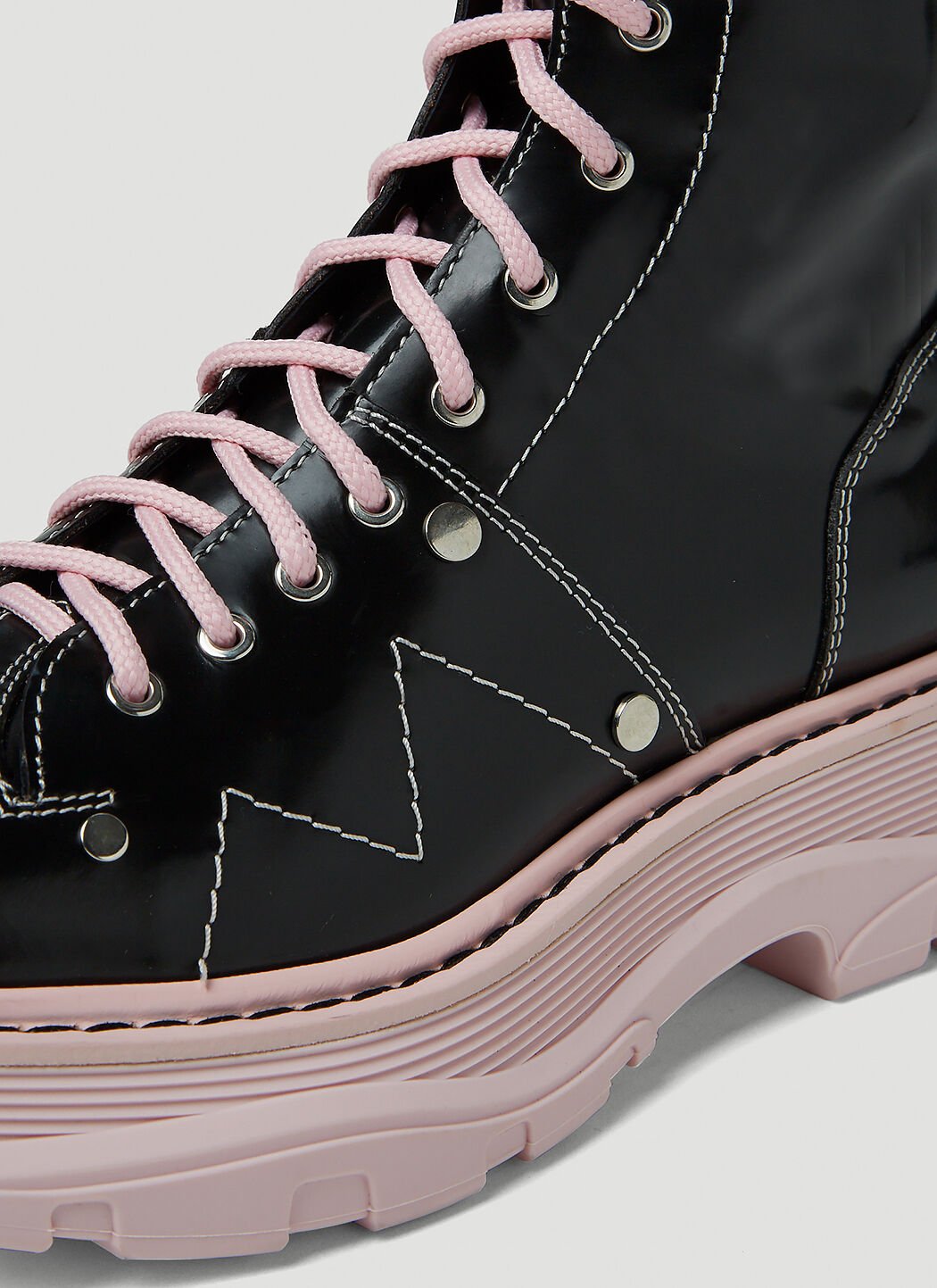 Alexander mcqueen lace up boots shop