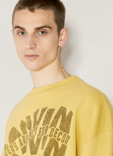 Lanvin x Future Logo Print Sweatshirt Yellow lvf0157007